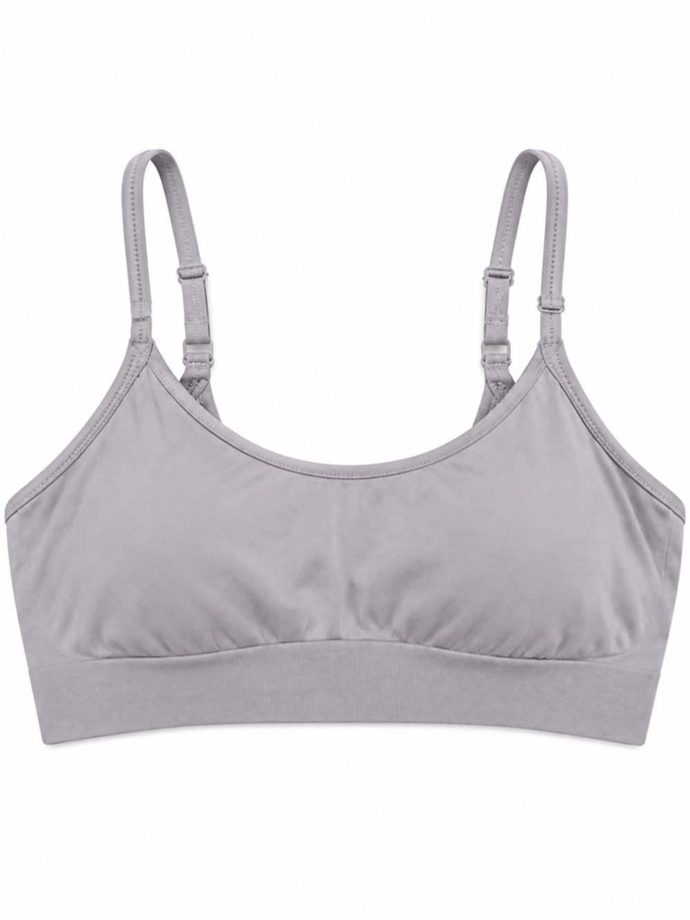 NWOT - Athleta Renew Bra A-C Gray Seamless Sports Bra | Size Large